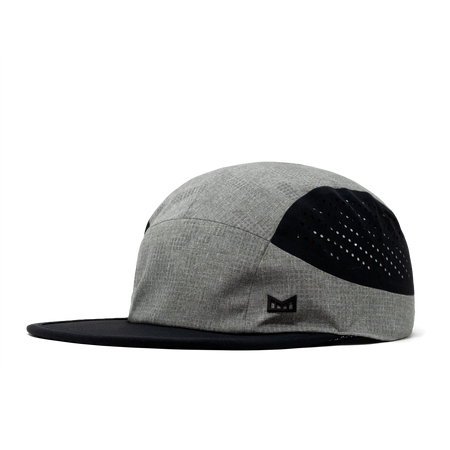 The angled view of the Melin Camper Fit Pace Hydro hat in gray